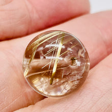 Load image into Gallery viewer, 1 AAA Smokey Rutilated Quartz 15mm Bead 10527