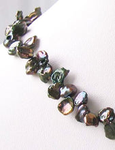 Load image into Gallery viewer, Design Green Dragonskin Keishi FW Pearl Strand 109946N - PremiumBead Alternate Image 2