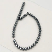 Load image into Gallery viewer, Metallic Hematite 4x4x4mm Faceted 18 Sided Mirror Bead 16 inch Strand| 97 Beads|