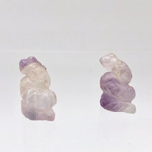 Load image into Gallery viewer, Charmer Carved Amethyst Snake Serpent Beads | 20x11x7mm | Purple - PremiumBead Alternate Image 7