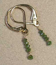 Load image into Gallery viewer, Sparkle Parrot Green Diamond (.73cts) &amp; 14K Gold Earrings 309605 - PremiumBead Alternate Image 7

