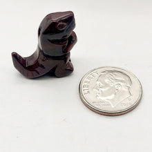 Load image into Gallery viewer, Brecciated Jasper Tyrannosaurus Rex Figurine/Worry | 21x18.5x8mm | Red