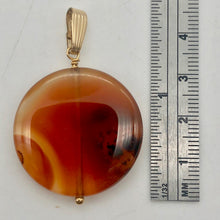 Load image into Gallery viewer, Made in USA Orange-Red Carnelian 14Kgf Pendant 505677C - PremiumBead Alternate Image 8