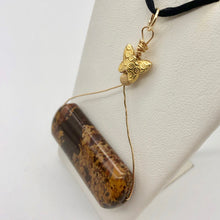 Load image into Gallery viewer, Exotic 1 Wild Tiger Jasper Golden Vermeil Pendant 506704 - PremiumBead Alternate Image 3