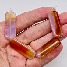 Load image into Gallery viewer, Red Orange Sardonyx 41x16mm Pendant Bead 6.5" Strand 9589BHS