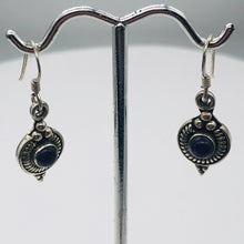 Load image into Gallery viewer, Amethyst Sterling Silver Drop/Dangle Earrings | 1" Long | Purple | 1 Pair |