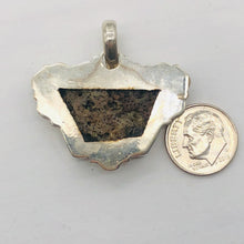 Load image into Gallery viewer, Mother of Pearl Sterling Silver Drop Pendant | 1 3/8" Long | Blue | 1 Pendant