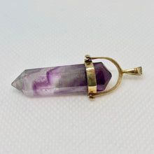 Load image into Gallery viewer, Purple Fluorite Crystal Vermeil Pendant 4186 - PremiumBead Alternate Image 2