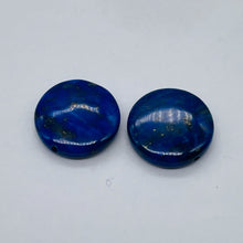 Load image into Gallery viewer, 2 Exquisite Natural Lapis 16mm Coin 9345