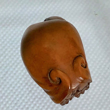 Load image into Gallery viewer, Carved Boxwood Bats Bead Looking At U Ojime/Netsuke Bead - PremiumBead Alternate Image 4