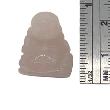Load image into Gallery viewer, Namaste Rose Quartz Buddha Figurine Worry-Stone | 19x15x9mm | Pink