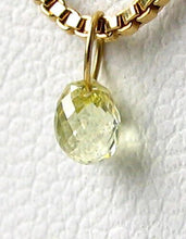 Load image into Gallery viewer, 0.39cts Natural Canary Diamond 18K Gold Pendant 8798E - PremiumBead Alternate Image 3