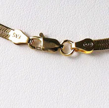 Load image into Gallery viewer, 24&quot; Vermeil 3mm Flex Herringbone Chain Necklace 10026F - PremiumBead Alternate Image 4
