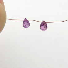 Load image into Gallery viewer, Pair Precious Pink Sapphire Briolette Beads | .90cts | 2 Beads |
