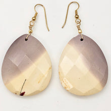 Load image into Gallery viewer, Desert Dune Purple Sky Natural Mookaite 14K Golf Filled Earrings | 2 3/4" Long |