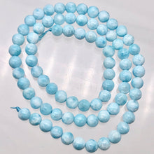 Load image into Gallery viewer, Natural Hemimorphite Round Beads Half Strand | 5mm | Blue | 38 Bead(s)