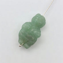 Load image into Gallery viewer, 2 Carved Aventurine Goddess of Willendorf Beads | 20x9x7mm | Green - PremiumBead Alternate Image 5