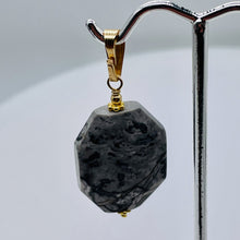 Load image into Gallery viewer, Picasso Jasper 14K Gold Filled Drop/Dangle | 1 3/4" Long | Gray/Black| 1 Pendant