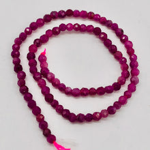 Load image into Gallery viewer, Ruby Faceted Round Bead Half Strand | 3 mm | Pink | 95 Beads |