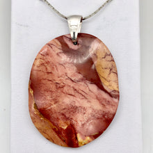 Load image into Gallery viewer, Mustard Mookaite 50mm Oval Sterling Silver Pendant - PremiumBead Alternate Image 5