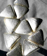 Load image into Gallery viewer, 1 Bead of Brushed 5.5 Grams Sterling Silver Triangle Bead 7226 - PremiumBead Alternate Image 3