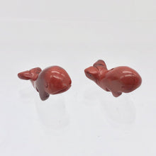 Load image into Gallery viewer, Carved Animals 2 Brecciated Jasper Whale Beads | 21x11x9mm | Red/Grey - PremiumBead Alternate Image 3