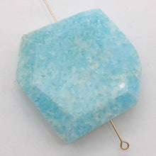 Load image into Gallery viewer, 117cts Druzy Natural Hemimorphite Pendant Bead | Blue | 34x32x10mm | 1 Bead |