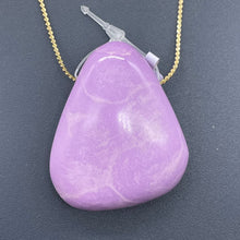 Load image into Gallery viewer, Phosphosiderite Free Form Pendant Bead | 40x34x14 mm | Lavender | 1 Bead |