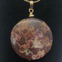 Load image into Gallery viewer, Lacy Madness Druzy Ocean Jasper 14K Gold Filled Pendant | 30mm | 1 3/4&quot; Long | - PremiumBead Alternate Image 2
