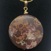 Load image into Gallery viewer, Lacy Madness Druzy Ocean Jasper 14K Gold Filled Pendant | 30mm | 1 3/4" Long | - PremiumBead Alternate Image 2