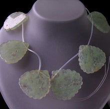 Load image into Gallery viewer, 8 Druzy Green Prehnite 36x36mm Briolette Beads 10458B - PremiumBead Alternate Image 3