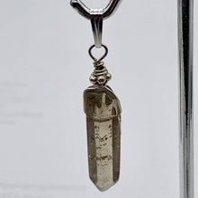Load image into Gallery viewer, Smoky Quartz Sterling Silver Crystal | 1 1/2" Long | Smoky Clear | 1 Pendant |