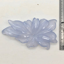 Load image into Gallery viewer, 36.1cts Hand Carved Blue Chalcedony Flower Bead | 49x28x4mm | - PremiumBead Alternate Image 3