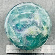 Load image into Gallery viewer, Fluorite Scry Meditation Sphere Round | 2 1/2" | Green/Clear | 1 Sphere |