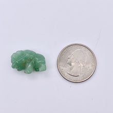 Load image into Gallery viewer, 2 Aventurine Hand Carved Bison / Buffalo Beads | 22x14.5x9mm | Green - PremiumBead Alternate Image 2