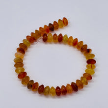 Load image into Gallery viewer, Carnelian Agate Rondelle Bead Strand | 8x4mm | Orange | 89 Beads |