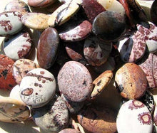 Load image into Gallery viewer, Red Flower Apache Jasper Oval Bead Strand 107602 - PremiumBead Alternate Image 2