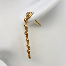 Load image into Gallery viewer, Solid 18K Natural, Untreated 14 Mine-Cut Or Rose Cut Diamond Earrings 6523 - PremiumBead Alternate Image 8