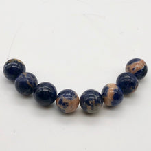 Load image into Gallery viewer, Blue Sodalite with White and Orange 12mm Round Bead Strand 110781 - PremiumBead Alternate Image 6