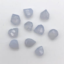 Load image into Gallery viewer, 2 Blue Chalcedony Faceted Briolette Beads - PremiumBead Alternate Image 5