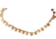 Load image into Gallery viewer, Sunset Rare Honey Jade Faceted Briolette 10x7x5mm Bead Strand 104537