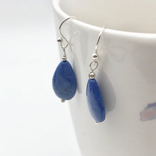 Load image into Gallery viewer, Lapis Lazuli and Sterling Silver Earrings 310825A - PremiumBead Alternate Image 2