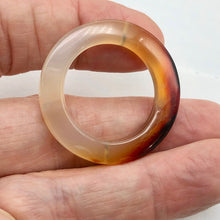 Load image into Gallery viewer, Carnelian Agate Picture Frame Bead | 37x3.5mm | Orange | 23mm opening |