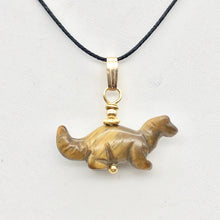Load image into Gallery viewer, Tigereye Diplodocus Dinosaur with 14K Gold Filled Pendant 509259TEG - PremiumBead Alternate Image 10