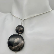 Load image into Gallery viewer, Hypersthene Sterling Silver Goddess Pendant | 2 Inch | Silver Black |