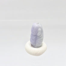 Load image into Gallery viewer, 24.7cts Hand Carved Buddha Lavender Jade Pendant Bead | 21x14.5x9mm | Lavender - PremiumBead Alternate Image 8
