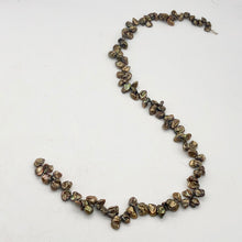 Load image into Gallery viewer, Golden Green Dragonskin Keishi FW Pearl Strand | 11x4 to 9x4mm| Gold/Green| 80 | - PremiumBead Alternate Image 3