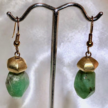 Load image into Gallery viewer, Chrysoprase and 22K Vermeil Earrings #300025 - PremiumBead Alternate Image 2