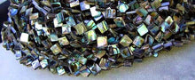 Load image into Gallery viewer, Exciting! Abalone Diagonal Square Bead Strand 105762 - PremiumBead Alternate Image 4