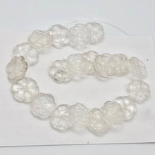 Load image into Gallery viewer, Bloomin' 2 Carved Clear Quartz Rose Flower Beads 009290QZ - PremiumBead Alternate Image 8